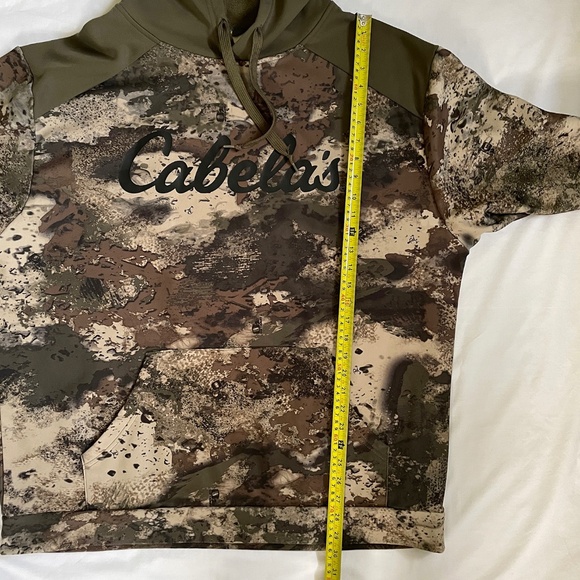 Cabelas Camo Hoodie Pullover Sweatshirt Outdoor Men XL - Picture 3 of 7